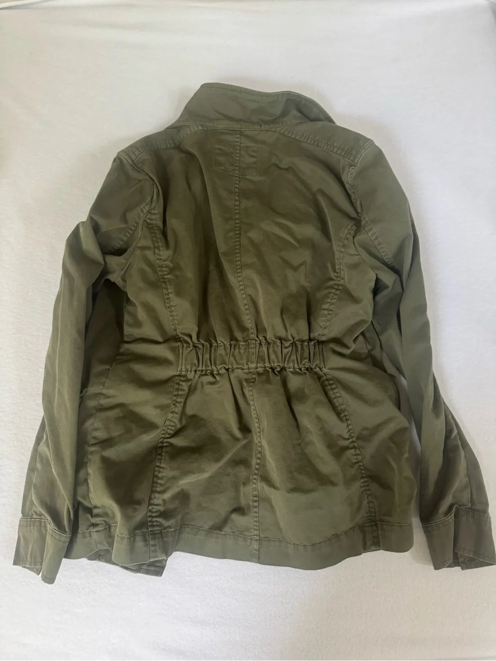 Banana Republic Olive Green Utility Bomber Jacket